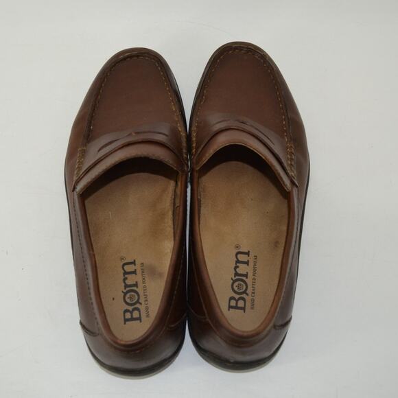Born Men's Sz 9 Simon III Penny Loafer Brown Leather Comfort - Picture 14 of 16